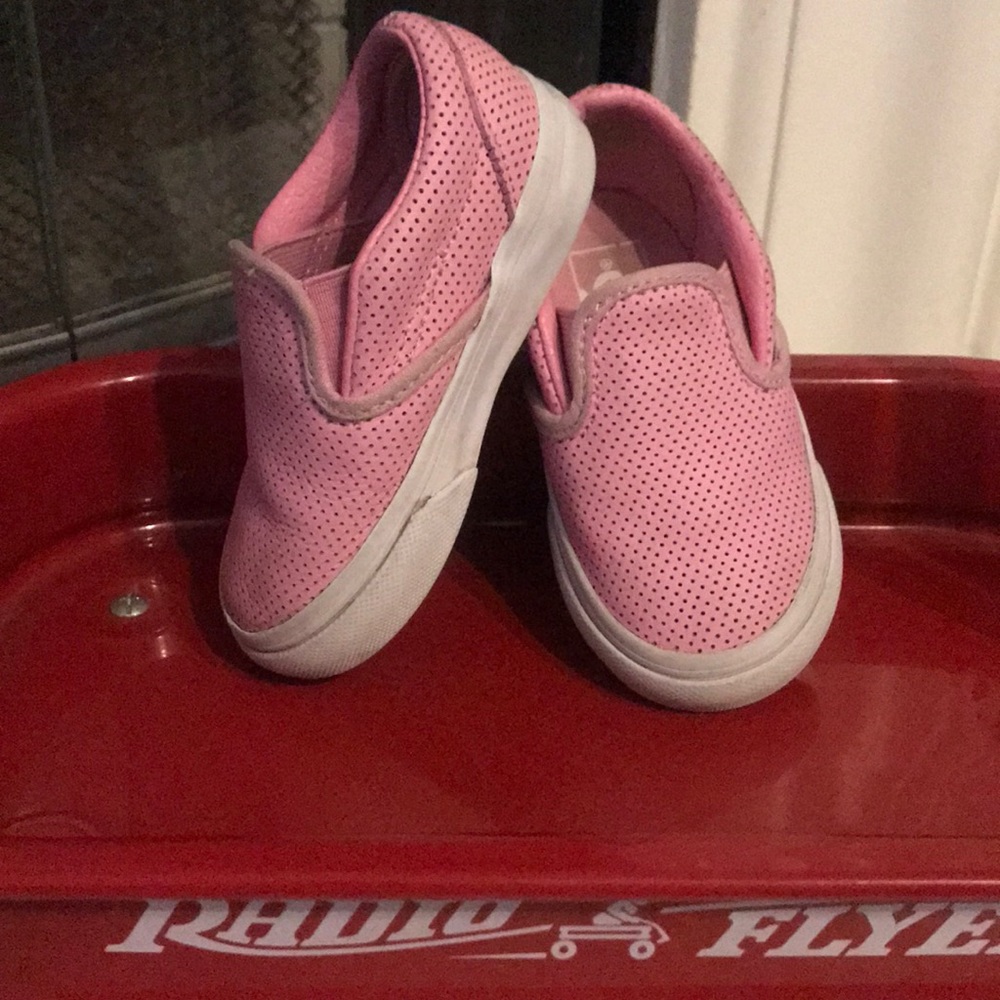 Vans Toddler Size 5.5 leather pink